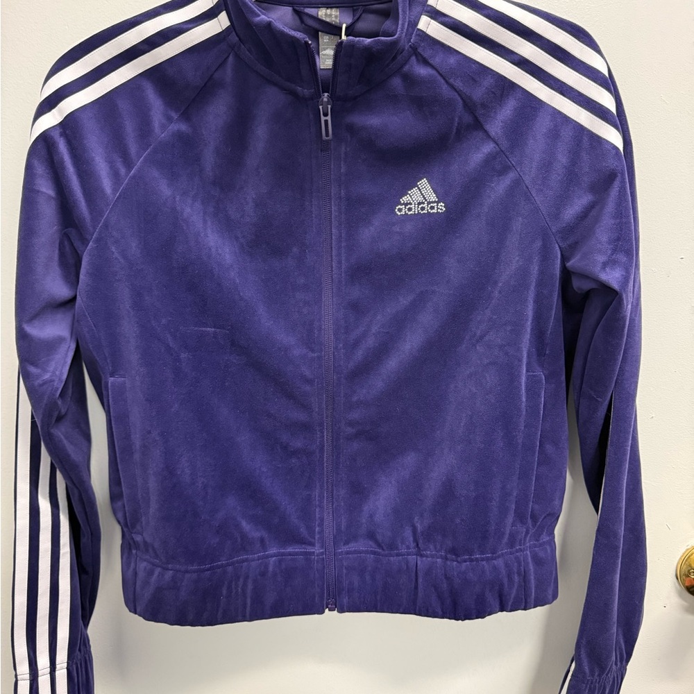 Adidas Purple Y2K Glam Track Jacket